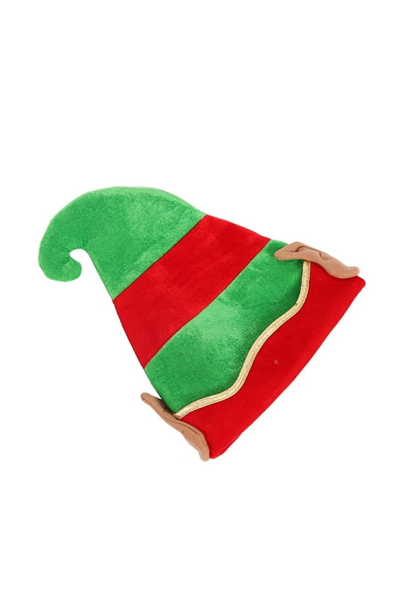 Christmas Elf Hats Adults Kids Felt Striped Santa Skull Cap Pom Funny Costume Xams Holiday Party Festival Gift