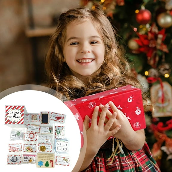 Christmas Elf Kit 24 Days of Xmas Elf Accessories Fun Elf Activities Magic Props Christmas Countdown Gift for Party Favors