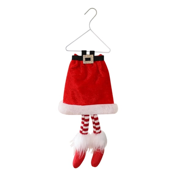 Christmas Elf_L-egs for Christmas Decorations, Christmas Elf Stuffed_L-egs Christmas Tree Decoration Decorative Hanging Ornaments Xmas Holiday Indoor Outdoor Home Decor(Red)