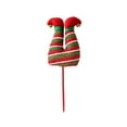 thumbnail image 1 of Christmas Elf Leg Tree Decoration – Red Cloth Insert Ornament with Bell for Tree Base, Branch, or Topper Display – Festive Hat Leg Christmas Décor Prop for Holiday Fun, 1 of 5
