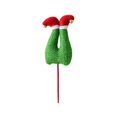 thumbnail image 1 of Christmas Elf Leg Tree Decoration – Red Cloth Insert Ornament with Bell for Tree Base, Branch, or Topper Display – Festive Hat Leg Christmas Décor Prop for Holiday Fun, 1 of 5