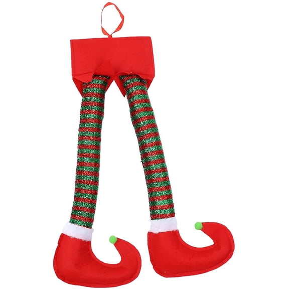 Christmas Elf Legs Knitted Stripe Christmas Ornament for Holiday