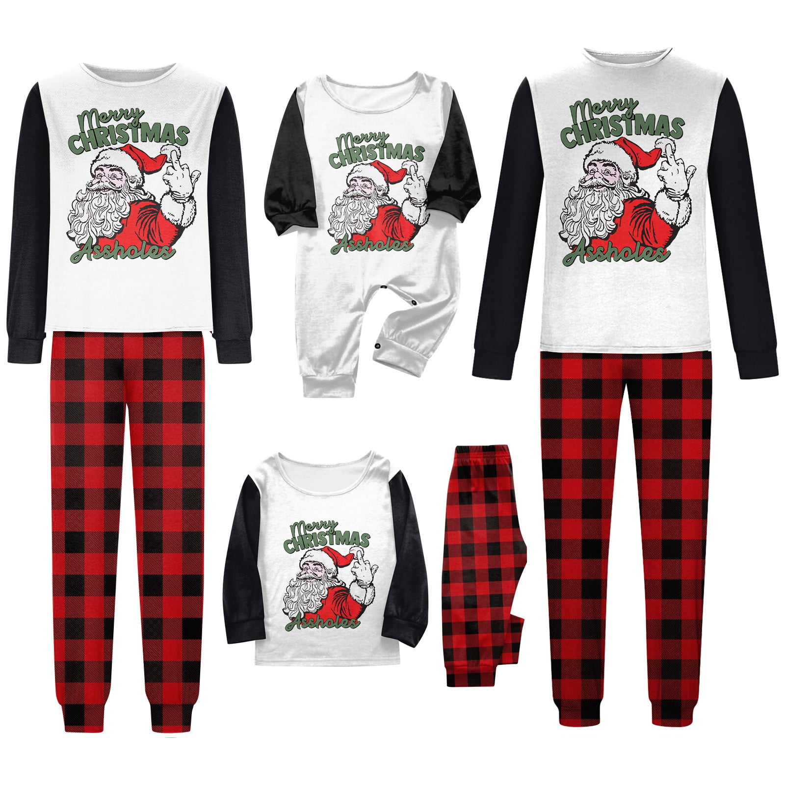 Christmas Elf Matching Family Pajamas Set - Green Christmas Monster ...