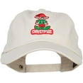 thumbnail image 1 of Christmas Elf Patched Unstructured Cap - Beige OSFM, 1 of 5