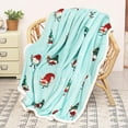 thumbnail image 1 of Christmas Elf Sherpa Throw Blanket, Xmas Theme Throws, Plush Fleece Couch Blanket, Super Soft, Comfy, Cozy, Fluffy, Ugly, 1 of 5
