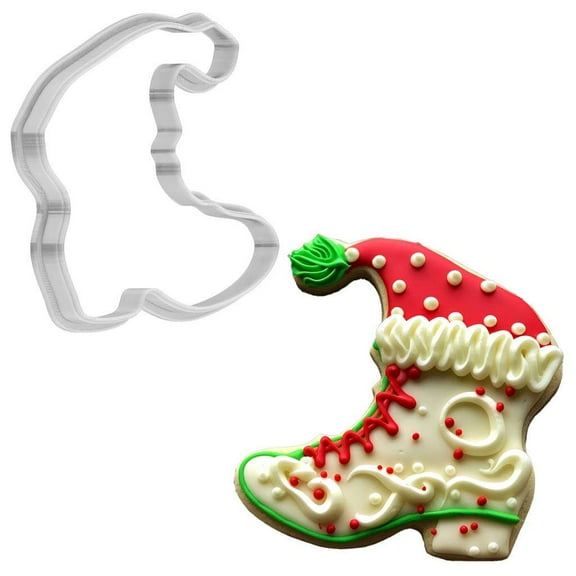 Christmas Elf Shoe Cookie Cutter 4 Inch Made in USA by WONDERTORY