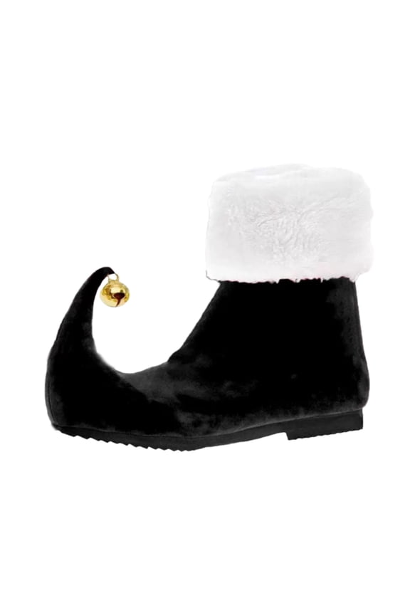 Christmas Elf Shoes Clown Slipper Shoes Elf Boots with PU Frosted Material for Adults Halloween Xmas Cosplay