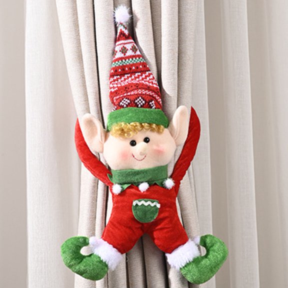 Christmas Elf Tree Topper Hugger Cute Long Arms Stuffed Ornaments Holiday Party Home Decor