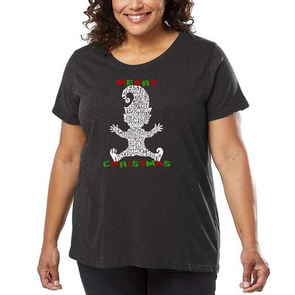 Christmas Elf - Women's Plus Size Word Art T-Shirt