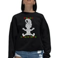 thumbnail image 1 of Christmas Elf - Women's Word Art Crewneck Sweatshirt, 1 of 2
