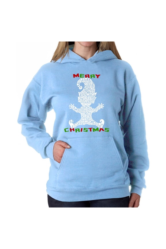 Christmas Elf - Women's Word Art Hooded Sweatshirt