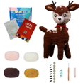 Christmas Elk Crochet KitLearn to Crochet Kit,Beginner Crochet Kit