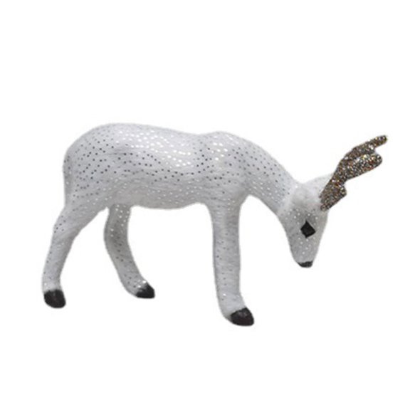 Christmas Elk Figurine Sculpture Plastic Statue Ornament Crafts Decor