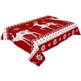 thumbnail image 1 of Christmas Elk Illustration Wedding Party Table Cloth Waterproof Oilproof Dining Table Cover Kitchen Home Decor Tablecloth, 1 of 7