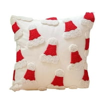 Christmas Embroidered Lumbar Pillow Soft Polyester Living Room Decoration