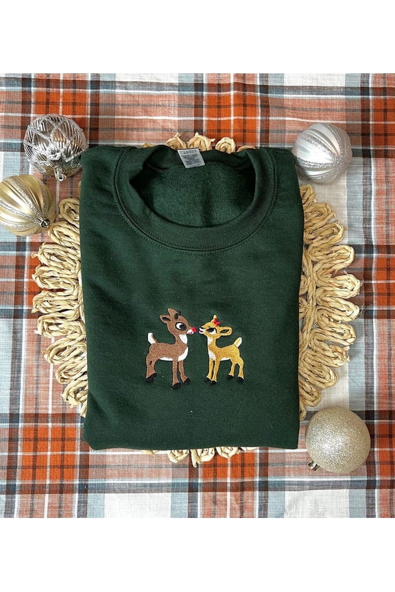Christmas Embroidered Sweatshirt