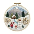 thumbnail image 1 of Christmas Embroidery Kit,Adults Kids DIY Handmade,Hand Embroidery Starter Kits ,for Christmas Embroidery Kits for Adults Beginners Starter, 1 of 6