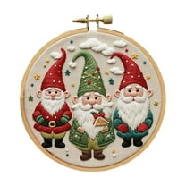 Christmas Embroidery Kit,Adults Kids DIY Handmade,Hand Embroidery Starter Kits ,for Christmas Embroidery Kits for Adults Beginners Starter