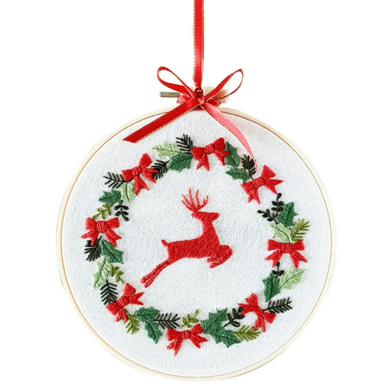 Christmas Embroidery Kit Christmas Decorations Embroidery Kit 