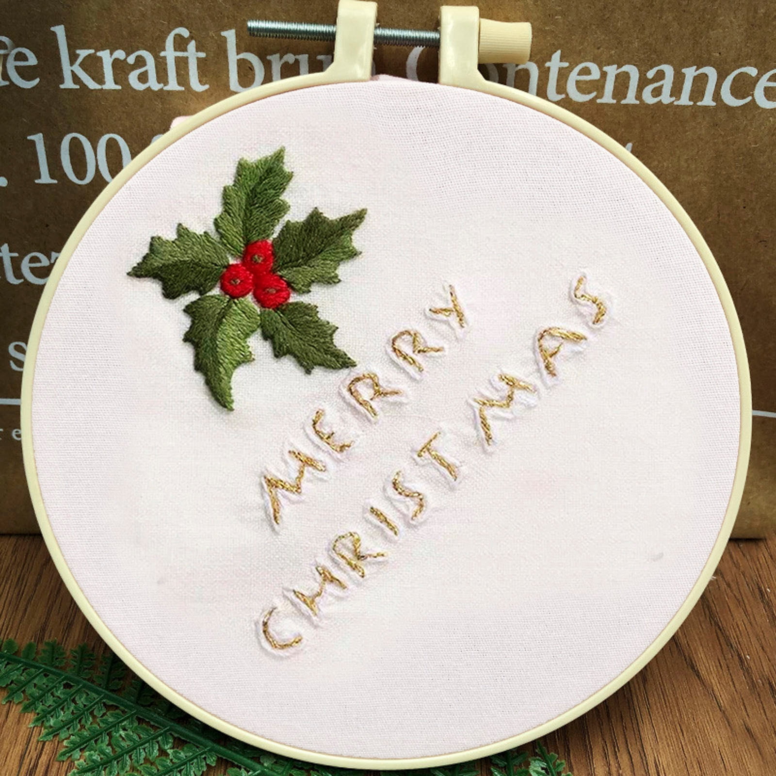 Christmas Embroidery Kit With Embroidery Hoop 2024 New Easy Embroidery