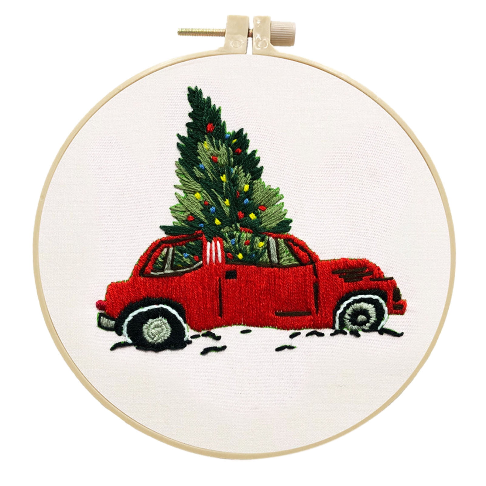 Christmas Embroidery Kit With Embroidery Hoop New Easy Embroidery Kit