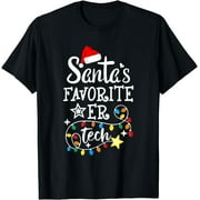 Christmas Emergency Room Technician Santa's Favorite ER Tech T-Shirt