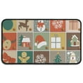 thumbnail image 1 of Christmas Entryway Rug 17x30 Inch, Festive Doormat with Santa Sleigh Design - Non-Slip Welcome Mat for Indoor Outdoor Holiday Decor, 1 of 7