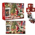 thumbnail image 1 of Countdown Sets Puzzles Christmas Eve 1008 Puzzle 24 Days Advent Calendar for Kids and Teens Holiday Activity with Christmas Scenes, 1 of 7