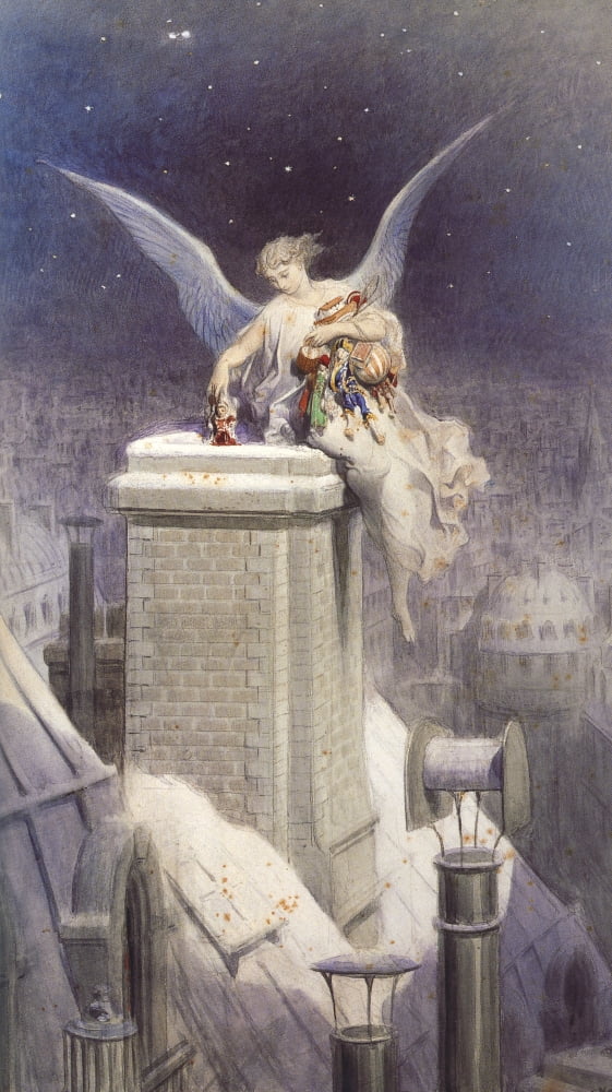 Christmas Eve Canvas Art - Gustave Dor (24 x 36)