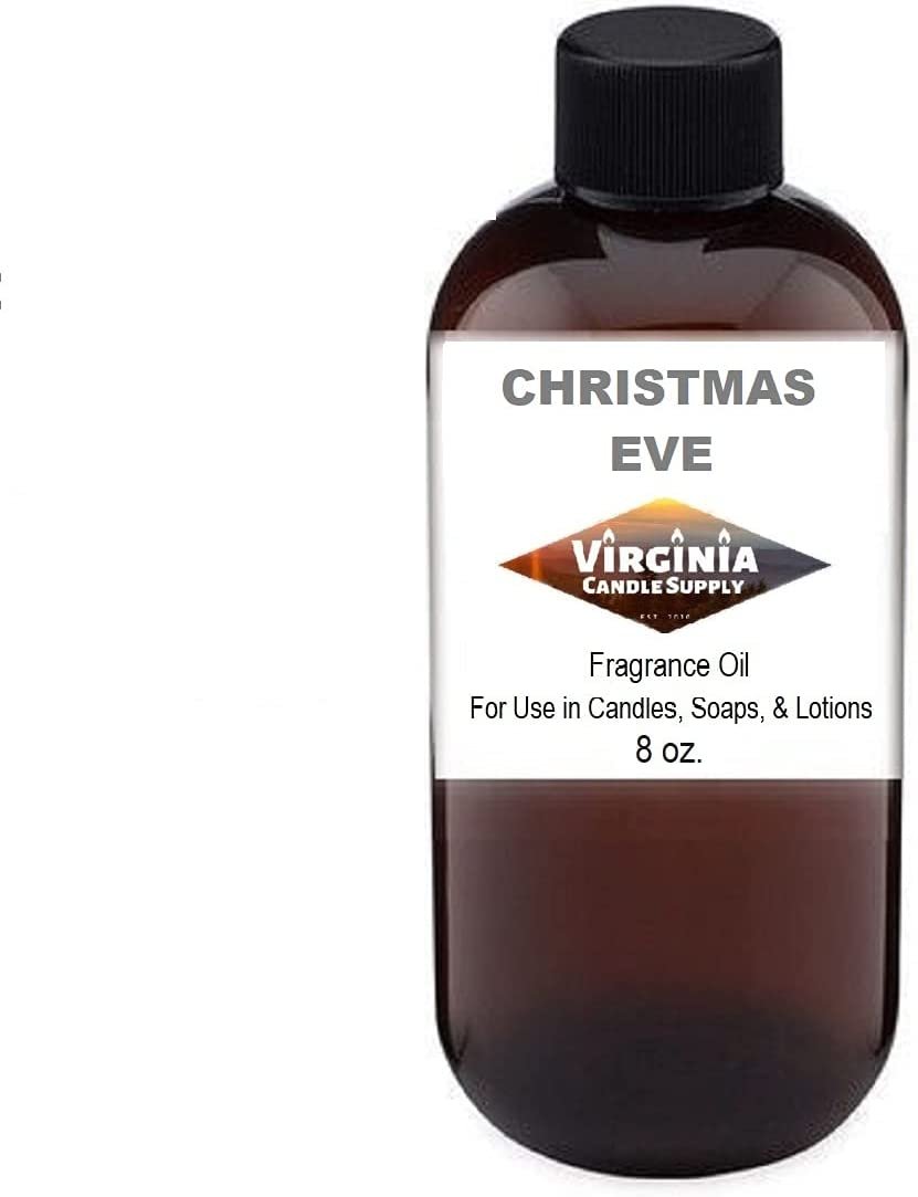 Christmas Eve Fragrance Oil 8 oz Bottle for Candle Making, Soap Making, Tart Making, Room Sprays, Lotions, Car Fresheners, Slime, Bath Bombs, Warmers