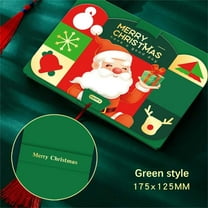 Christmas Eve Holiday Greeting Card, 3D Pop-Up Neon Film Design with Envelope, Xmas Handwritten Wish Card, Festive Eve Gift Holiday Greeting, Celebration Card