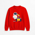 thumbnail image 1 of Christmas Eve Robot Couple Holiday Festive Celebration Cute Graphic Sweatshirt, up to size 5XL, 1 of 2