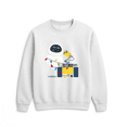 thumbnail image 1 of Christmas Eve Robot Couple Holiday Festive Celebration Cute Graphic Sweatshirt, up to size 5XL, 1 of 2