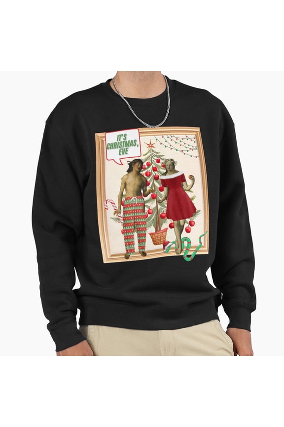 Christmas Eve Theology Nerd Funny Sweater Funny Religious Retro Graphic Unisex Sweatshirt G1769, Up to Size 5XL