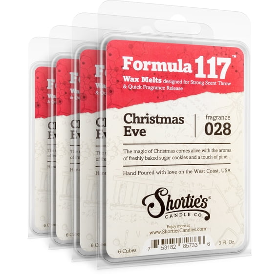 Christmas Eve Wax Melts Bulk Pack - Highly Scented + Natural Oils - Shortie's Candle Company