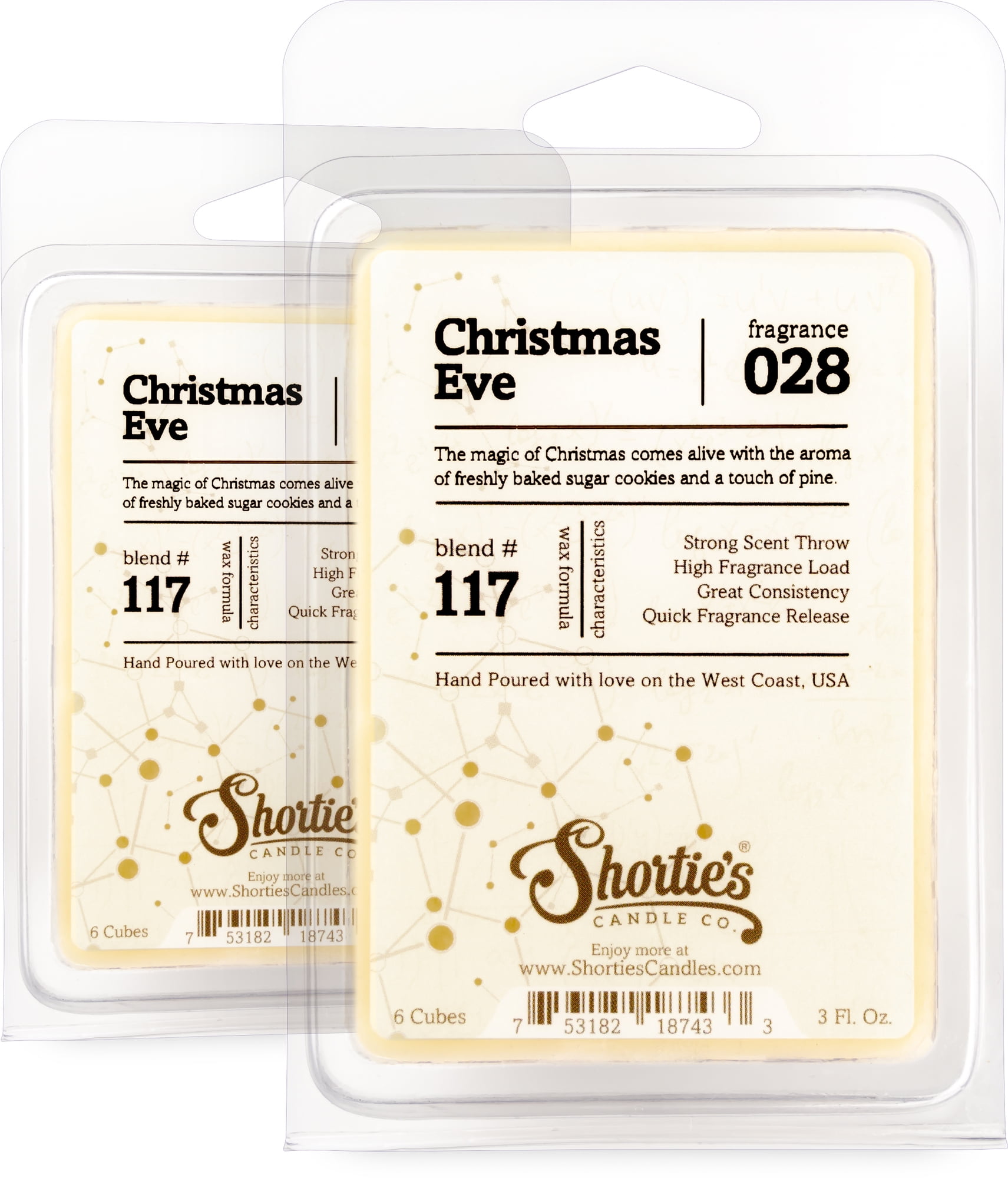 Christmas Eve Wax Melts Multi Pack Highly Scented + Natural Oils