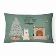 thumbnail image 1 of Christmas Everyone Dog Art Canvas Fabric Decorative Pillow, 1 of 4