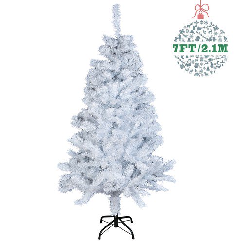 Christmas Exchange Gifts Christmas Decor Christmas Gift Christmas Tree Decorations Christmas Gifts for Family 4/5/6/7ft Christmas Tree with Led Lights Artificial Branches Xmas Bushy Decor US