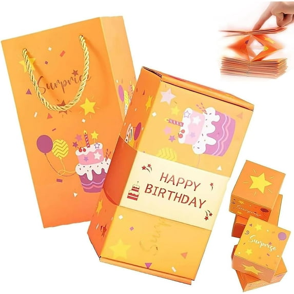 Christmas Explosion Gift Box - Valentine's Day Pop-Up Explosion Gift Box Surprise DIY Explosion Gift Box Creativity Folding Bounce Surprise Gift Box for Photo Cash