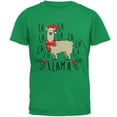 thumbnail image 1 of Christmas Fa La Llama Mens T Shirt Irish Green 2XL, 1 of 1
