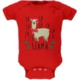 thumbnail image 1 of Christmas Fa La Llama Soft Baby One Piece Red 3-6 M, 1 of 1