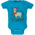thumbnail image 1 of Christmas Fa La Llama Soft Baby One Piece Turquoise 18-24 M, 1 of 1