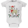 thumbnail image 1 of Christmas Fa La Llama Soft Baby One Piece White 18-24 M, 1 of 1