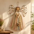 thumbnail image 1 of Christmas Fabric Angel Hanging DIY Craft Kit, Handmade Ornament Project for Holiday Wall and Tree Decor, Design E, 6.30 in, 1 of 4
