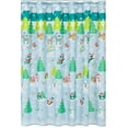 thumbnail image 1 of Christmas Fabric Shower Curtain Fun Holiday Pattern, 1 of 1
