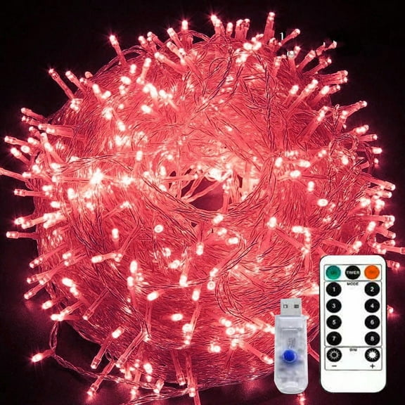 Christmas Fairy Lights Christmas Tree Fairy Lights, 10M 80 LED Christmas Tree String Lights Decorative Christmas Lights USB with Remote