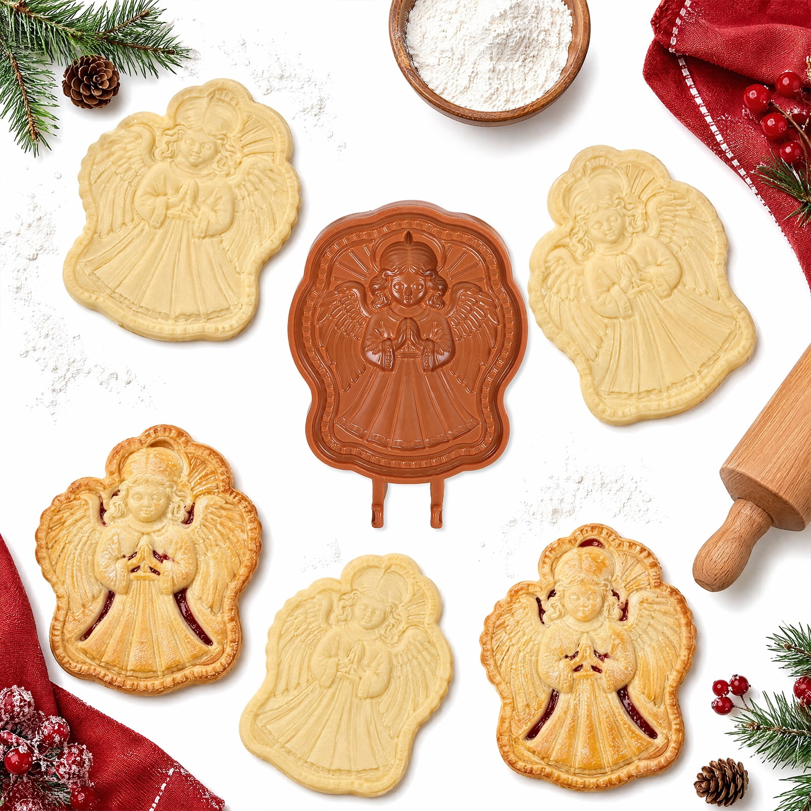 Christmas Faith Mini Pie Molds 3D Religious Hand Pie Cutter(j ...
