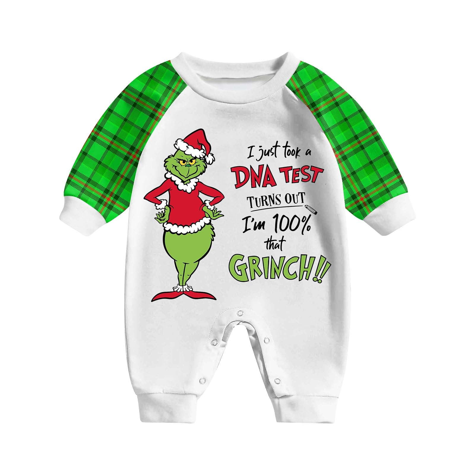 Christmas Family Grinch Matching Family Christmas Pajamas Suit,Grinch