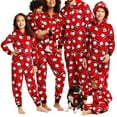 thumbnail image 1 of Christmas Family Matching Hoodie Pajamas Santa Claus Romper Long Sleeve One Piece Jumpsuit Zipper Pjs, 1 of 6
