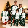 thumbnail image 1 of Christmas Family Matching Pajamas Christmas Pjs Holiday Nightwear Sleepwear Sets Long Sleeve Pjs for Mom Dad Kids Baby,Green Buffalo Plaid Jesus X‑Mas Tree Print, 1 of 4